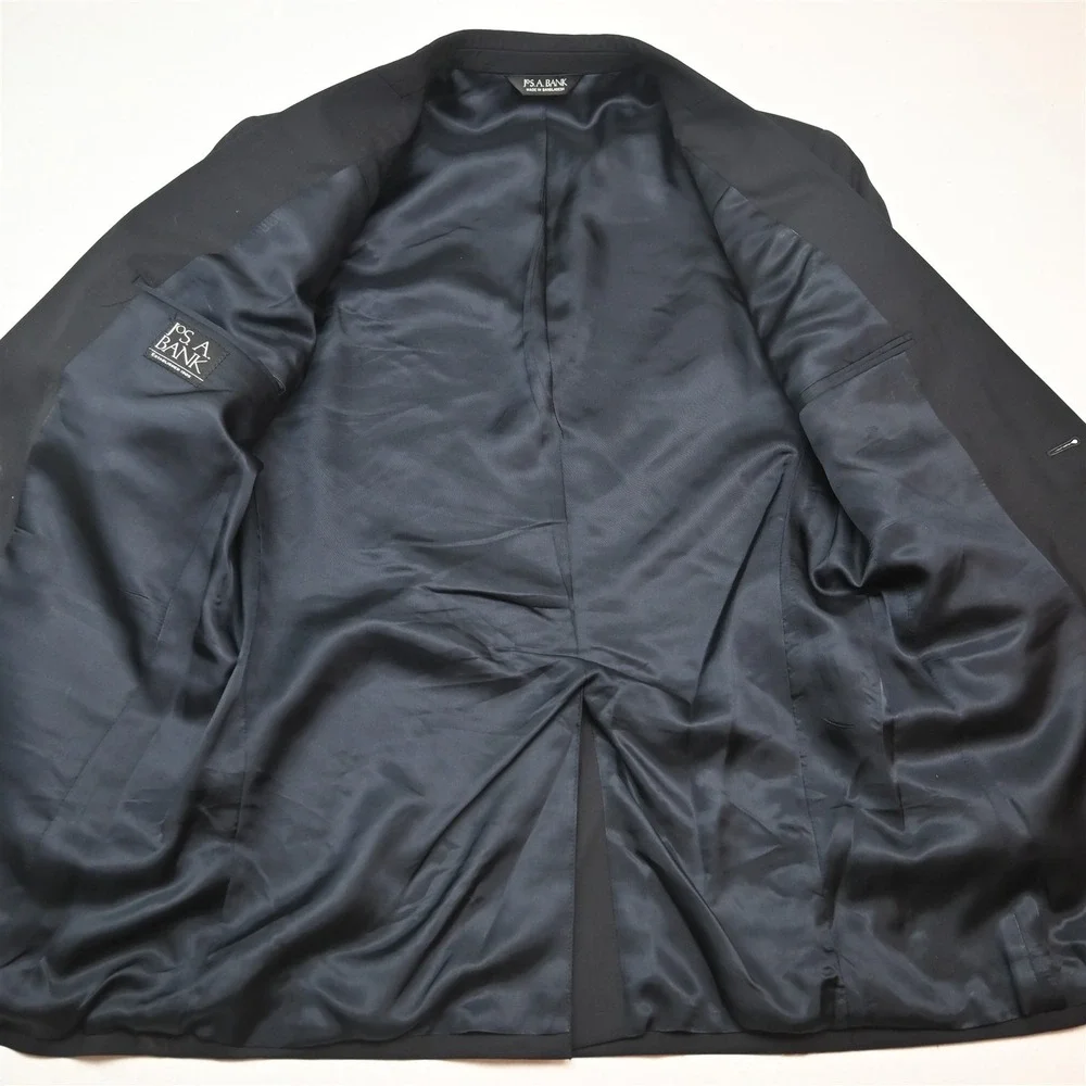 Jos A Bank 40S 32x30 Navy Blue 100% Wool Mens Jacket Pants Suit